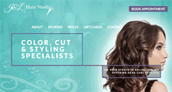 Desktop Screenshot of jandlhairstudio.com